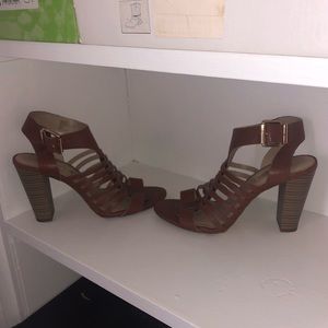 INC Brown Heeled Sandal